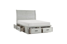 Stylish Wooden Bedroom Set in Grey