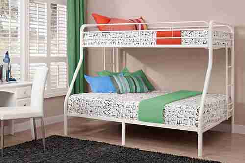Kids Wood Bunk Bed in 3 Colors