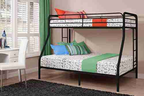 Kids Wood Bunk Bed in 3 Colors